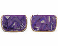 Petit sac indien lilas brodé de sequins avec chaîne