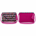 Pochette enveloppe brodée à miroirs